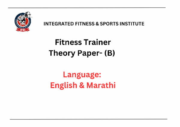 CFT THEORY PAPER ENGLISH MARATHI CFT THEORY PAPER ENGLISH MARATHI
